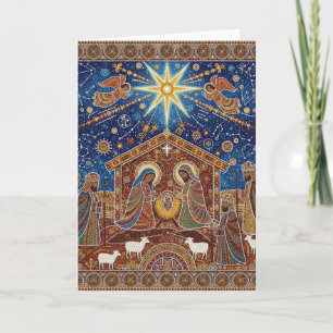Weihnachtskrippe Karte