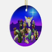 Weihnachtskrippe Keramikornament (Rechts)