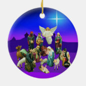 Weihnachtskrippe Keramikornament (Hinten)