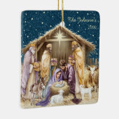 Weihnachtskrippe Keramikornament (Rechts)