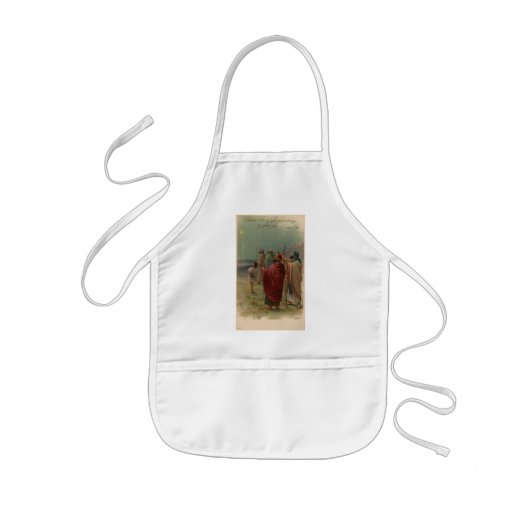 Weihnachtskrippe Kinderschürze (Vorne)