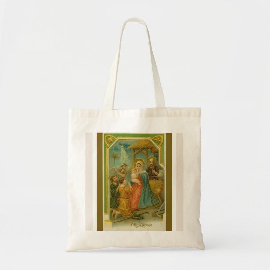 Weihnachtskrippe Kleine Tote Tasche (Vorne)