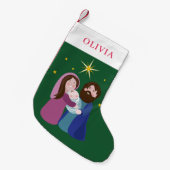 Weihnachtskrippe Kleiner Weihnachtsstrumpf (Vorderansicht (hängend))