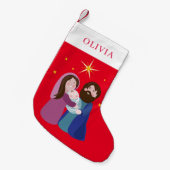 Weihnachtskrippe Kleiner Weihnachtsstrumpf (Vorderansicht (hängend))