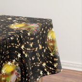 Weihnachtskrippe Krippe Szene Baubles Star Muster Tischdecke (Beispiel)