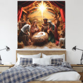 Weihnachtskrippe Leinwanddruck (Insitu (Schlafzimmer))