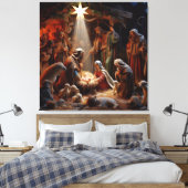 Weihnachtskrippe Leinwanddruck (Insitu (Schlafzimmer))
