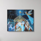 Weihnachtskrippe Leinwanddruck (Vorderseite)