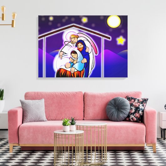 Weihnachtskrippe Leinwanddruck (Insitu (Wohnzimmer))