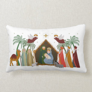 Weihnachtskrippe Lendenkissen