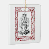 Weihnachtskrippe Madonna und Kind Holly Keramik Keramikornament (Rechts)