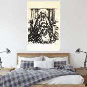 Weihnachtskrippe Madonna und Kinderkind Jungfrau M Leinwanddruck (Insitu (Schlafzimmer))