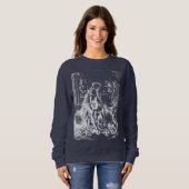 Weihnachtskrippe Madonna und Kinderkind Jungfrau M Sweatshirt (Vorne ganz)