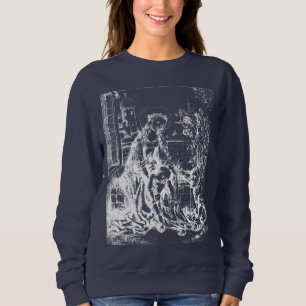 Weihnachtskrippe Madonna und Kinderkind Jungfrau M Sweatshirt
