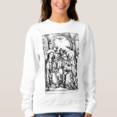 Weihnachtskrippe Madonna und Kinderkind Jungfrau M Sweatshirt (Vorderseite)
