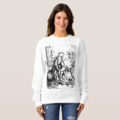 Weihnachtskrippe Madonna und Kinderkind Jungfrau M Sweatshirt (Vorne ganz)