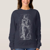 Weihnachtskrippe Madonna und Kinderkind Jungfrau M Sweatshirt (Vorderseite)