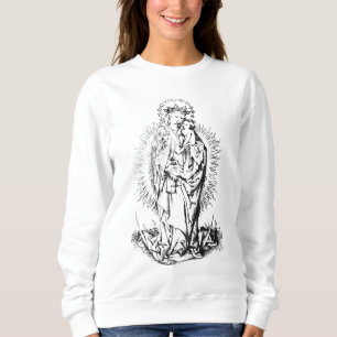 Weihnachtskrippe Madonna und Kinderkind Jungfrau M Sweatshirt