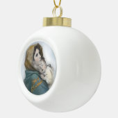 Weihnachtskrippe Madonna und Kinderschmuck Keramik Kugel-Ornament (Rechts)