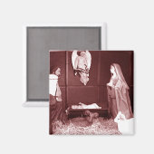 Weihnachtskrippe Magnet (Vorderseite/Rückseite)