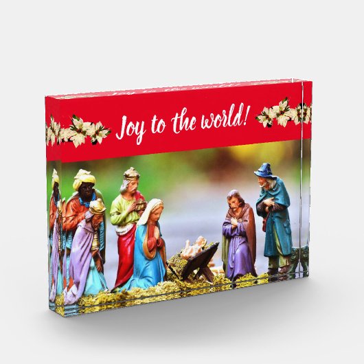 Weihnachtskrippe | Manager | Akrylkaler Foto (Links)