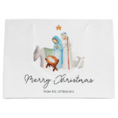 Weihnachtskrippe-Manager Geschenktasche Große Geschenktüte (Vorderseite)