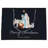 Weihnachtskrippe-Manager Geschenktasche Große Geschenktüte (Vorderseite)