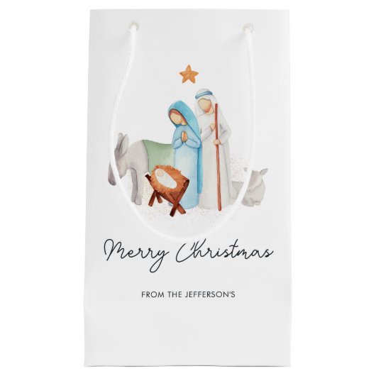 Weihnachtskrippe-Manager Geschenktasche Kleine Geschenktüte (Vorderseite)