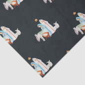 Weihnachtskrippe-Manager Geschenktasche Seidenpapier (Ausschnitt)