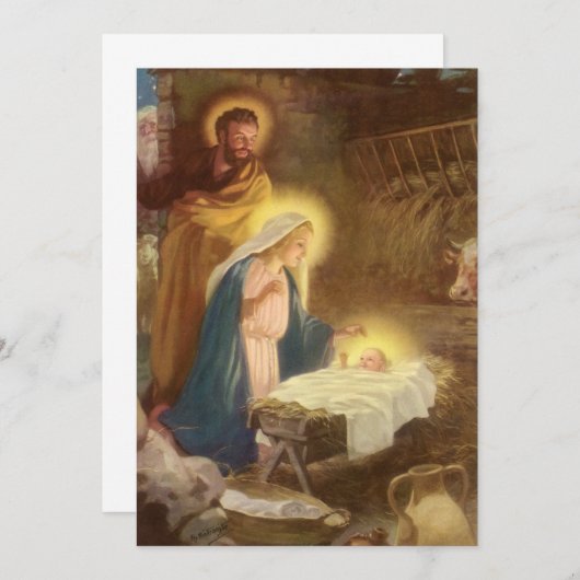 Weihnachtskrippe, Mary Joseph Baby Jesus (Vorne/Hinten)