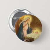 Weihnachtskrippe, Mary Joseph Baby Jesus Button (Vorne & Hinten)