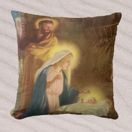 Weihnachtskrippe, Mary Joseph Baby Jesus Kissen