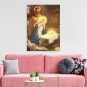 Weihnachtskrippe, Mary Joseph Baby Jesus Leinwanddruck (Insitu (Wohnzimmer))