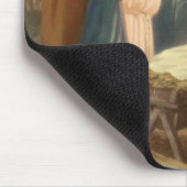 Weihnachtskrippe, Mary Joseph Baby Jesus Mousepad (Ecke)