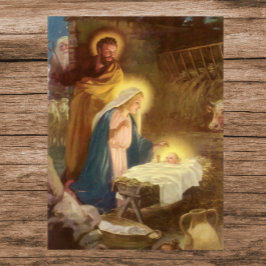 Weihnachtskrippe, Mary Joseph Baby Jesus Poster