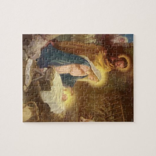Weihnachtskrippe, Mary Joseph Baby Jesus Puzzle (Horizontal)