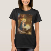 Weihnachtskrippe, Mary Joseph Baby Jesus T-Shirt (Vorderseite)