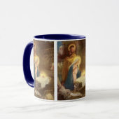 Weihnachtskrippe, Mary Joseph Baby Jesus Tasse (Vorderseite Links)