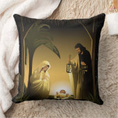 Weihnachtskrippe Mary, Joseph und Baby Jesus Kissen (Decke)