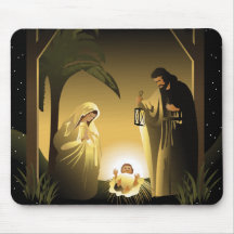 Weihnachtskrippe Mary, Joseph und Baby Jesus