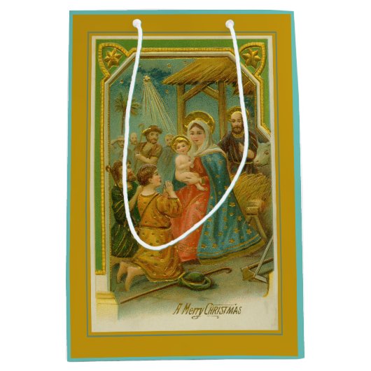 Weihnachtskrippe Mittlere Geschenktüte (Vorderseite)