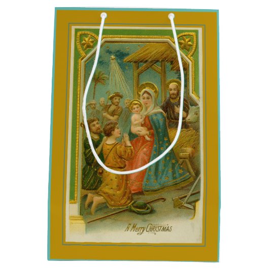 Weihnachtskrippe Mittlere Geschenktüte (Rückseite)