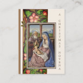 Weihnachtskrippe Novena Jesus Mary Heilige Karte (Vorderseite)