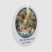 Weihnachtskrippe Ornament (Vorderseite)