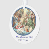 Weihnachtskrippe Ornament (Vorderseite)