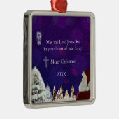 Weihnachtskrippe Ornament Aus Metall (Rechts)