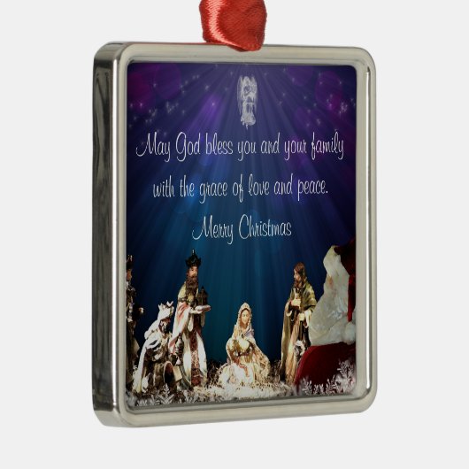 Weihnachtskrippe Ornament Aus Metall (Rechts)