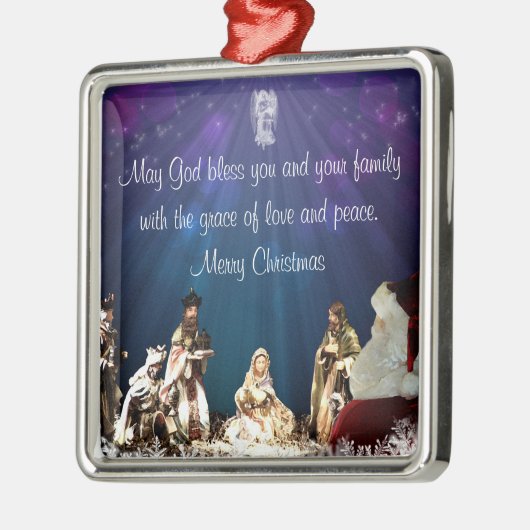 Weihnachtskrippe Ornament Aus Metall (Links)