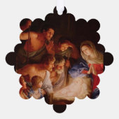 Weihnachtskrippe Ornament Karte (Rückseite)