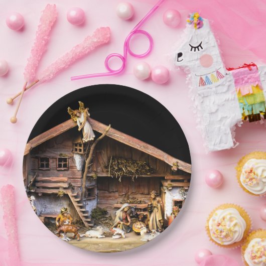 Weihnachtskrippe Pappteller (Party)